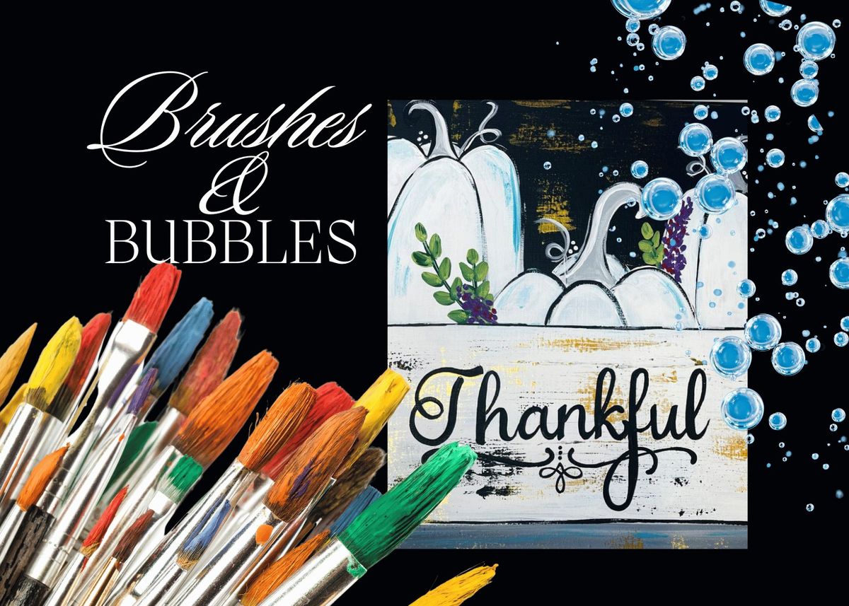 Brushes and Bubbles: Thankful Pumpkins