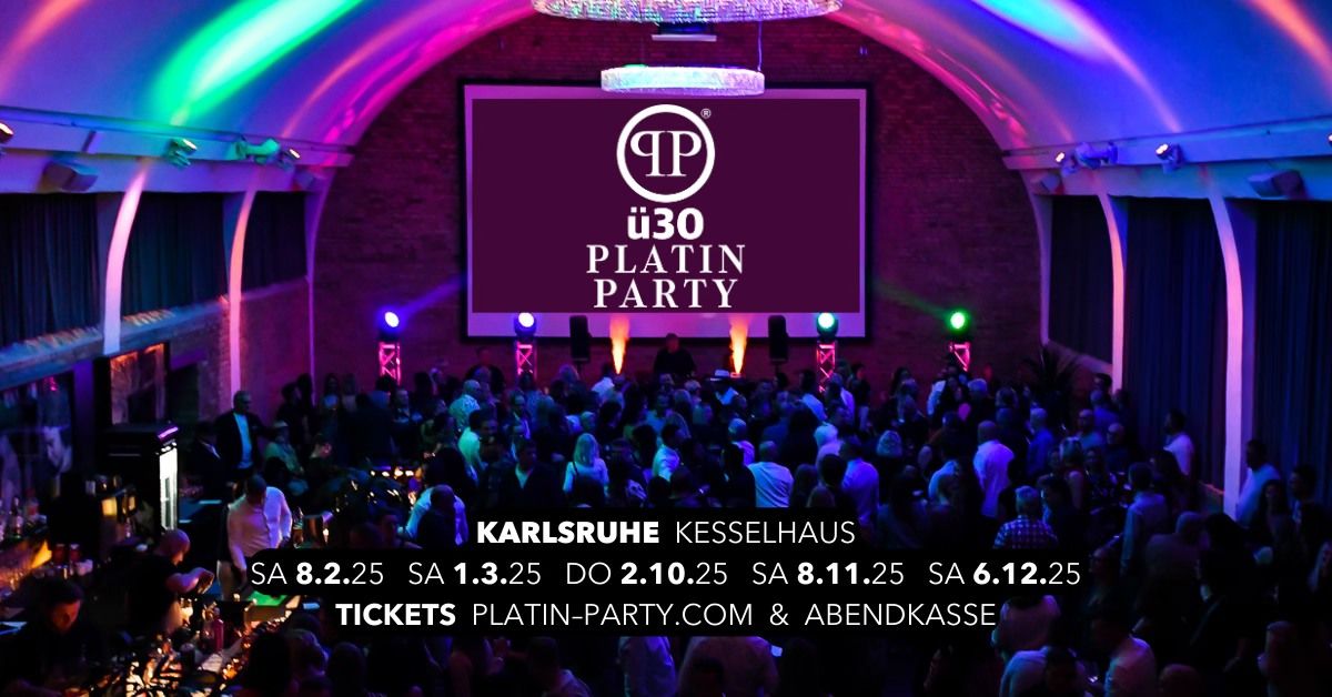 Karlsruhe '\u00fc30 Platin Party' im Kesselhaus