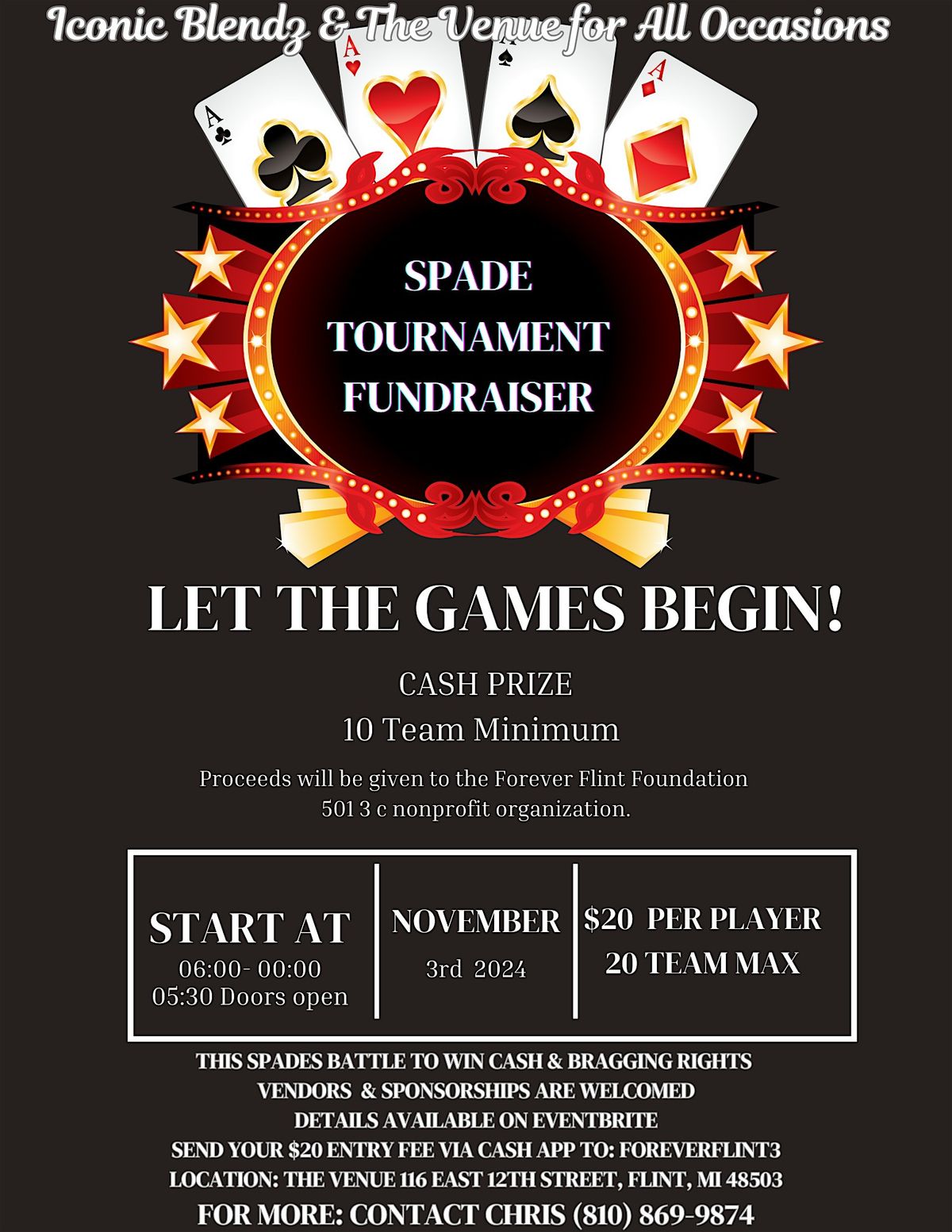 Spades Tournament Fundraiser