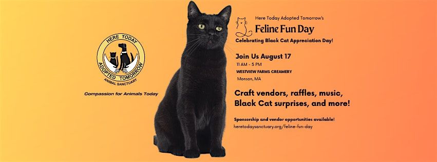 Feline Fun Day to Benefit Here Today Adopted Tomorrow Animal Sanctuary