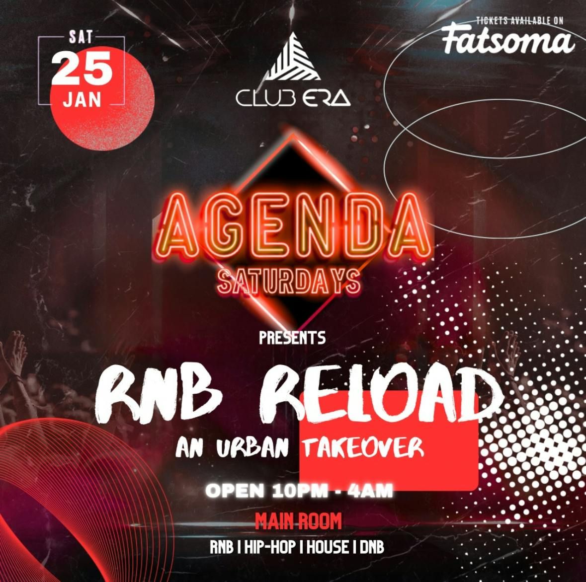 AGENDA SATURDAYS - RNB RELOAD BOOTHS