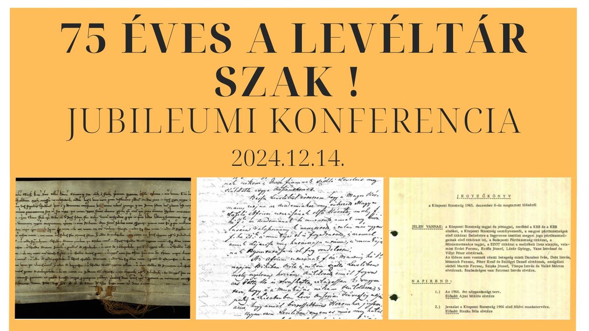 75 \u00e9ves a lev\u00e9lt\u00e1r szak! -- Jubileumi konferencia