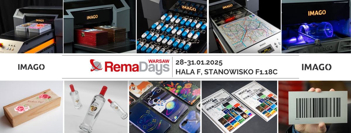 IMAGO Printer na Targach Rema Days 2025 \u2013 Odkryj Przysz\u0142o\u015b\u0107 Druku UV LED!