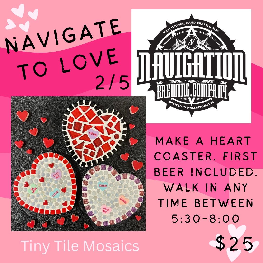 Tiny Tile Mosaics Class at Navigation Brewing Co. 