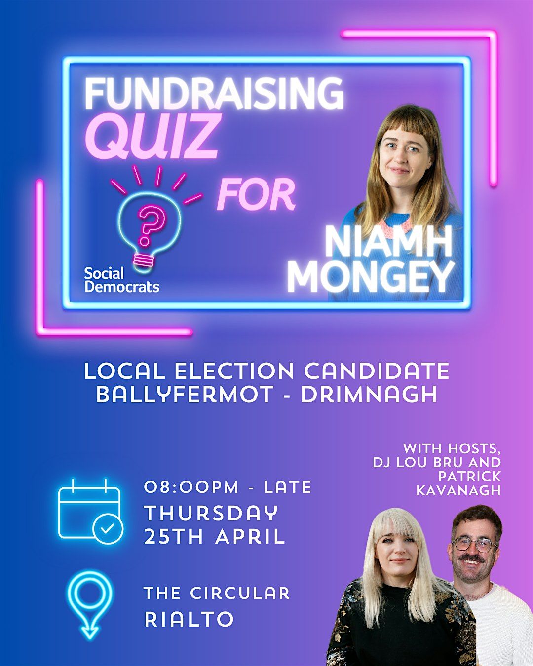 Fundraising Quiz - Support Niamh Mongey's local election campaign