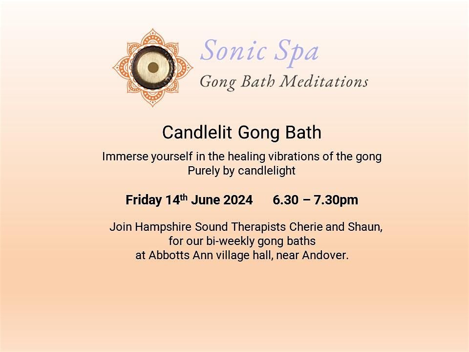 Sonic Spa Candlelit Gong Bath Meditation - 14th June