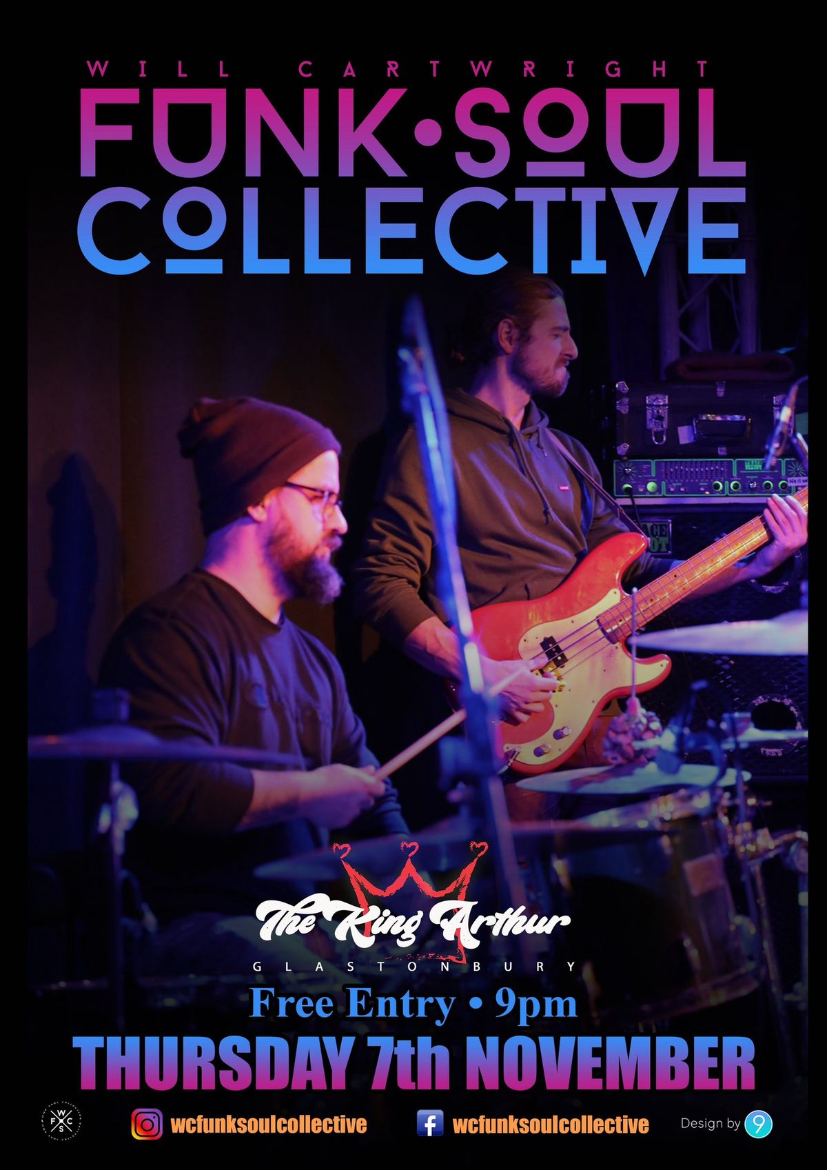 Will Cartwright's Funk Soul Collective @ The King Arthur, Glastonbury 