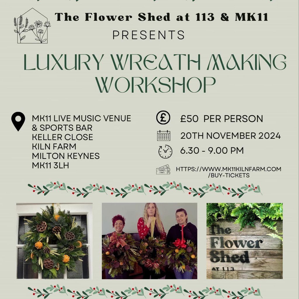 Wreath Making Workshop \/ MK11 \/ 20.11.24