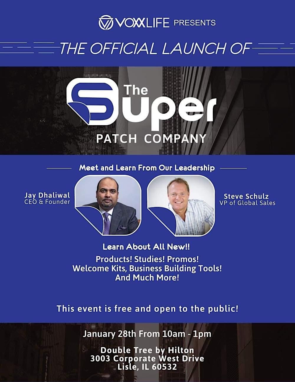 Voxxlife Presents The Launch of the Super Patch Company