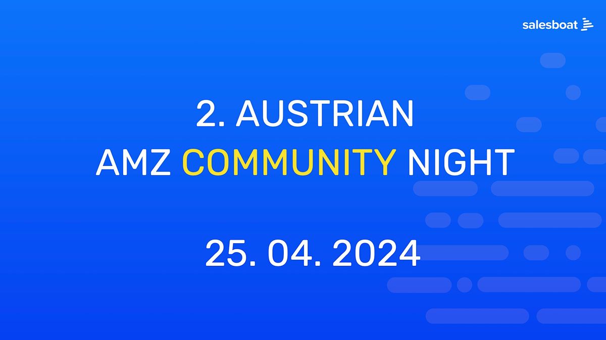 2. Austrian AMZ Community Night