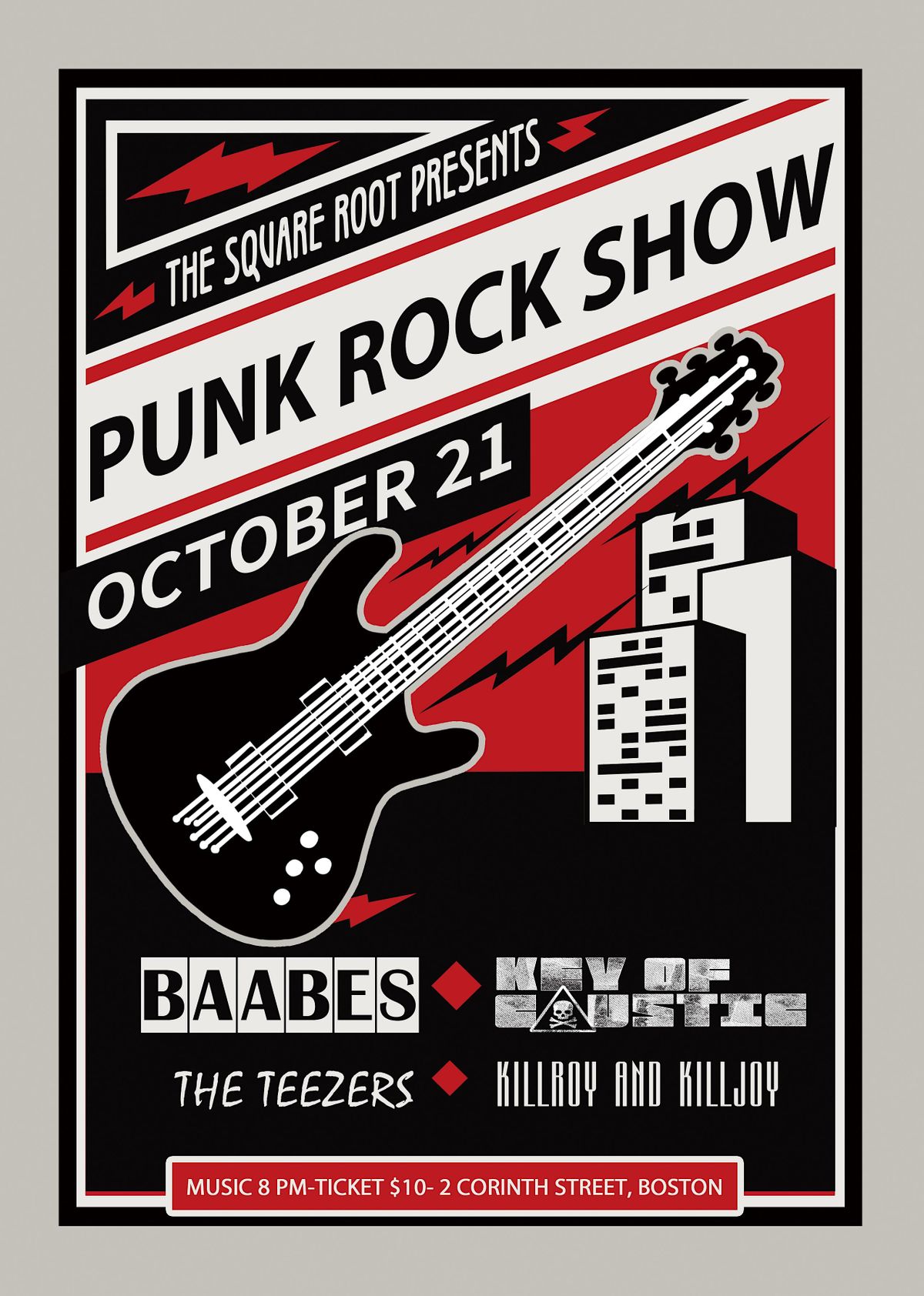 A Punk Rock Show, the Square Root, Boston, 21 October 2022