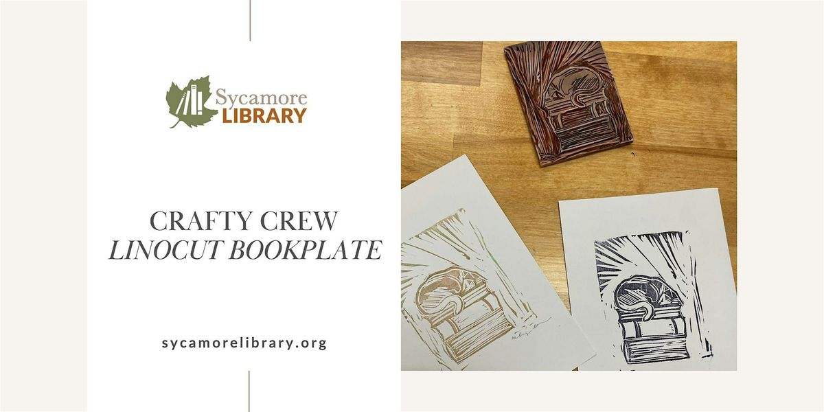 Crafty Crew: Linocut Bookplates