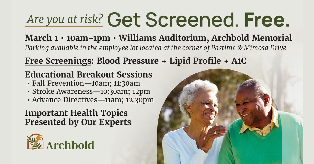 Archbold Health Fair - Free Screenings