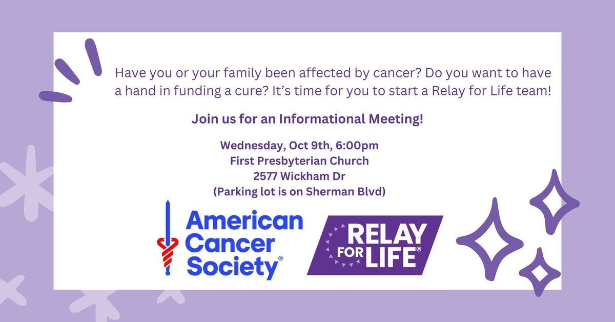 Relay for Life Informational Meeting