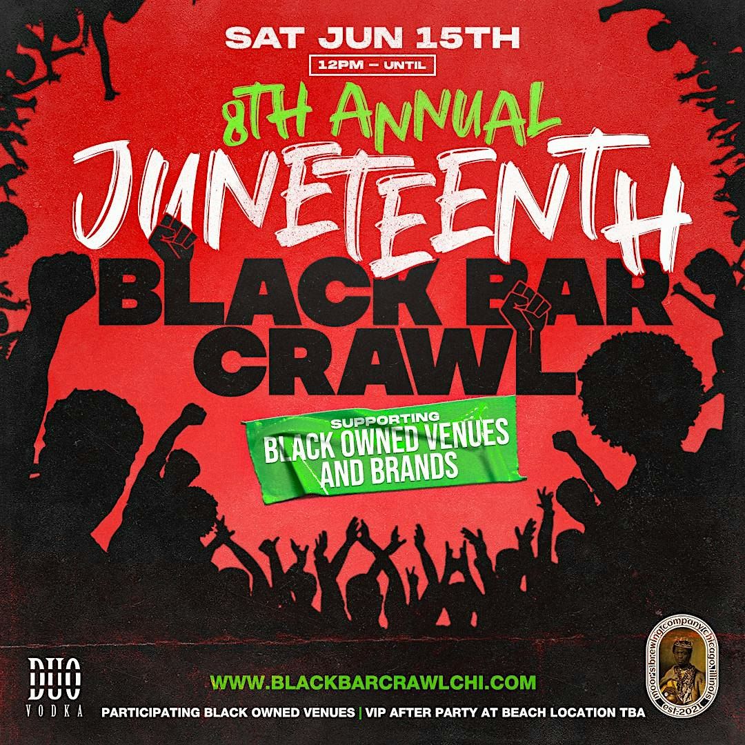 8th Annual Junetheenth Black Bar Crawl: Beach Edition