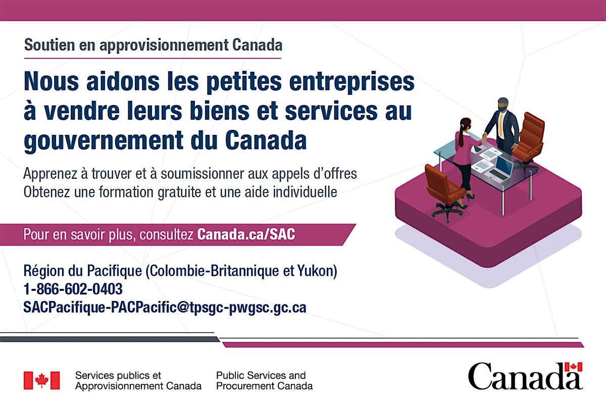Fournir des services professionnels au gouvernement du Canada (English)