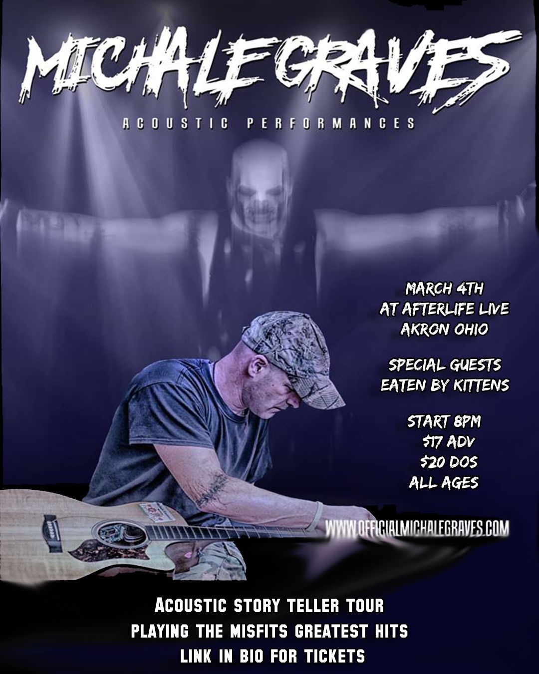 Michale Graves Acoustic Story Teller Tour @ Afterlife Live