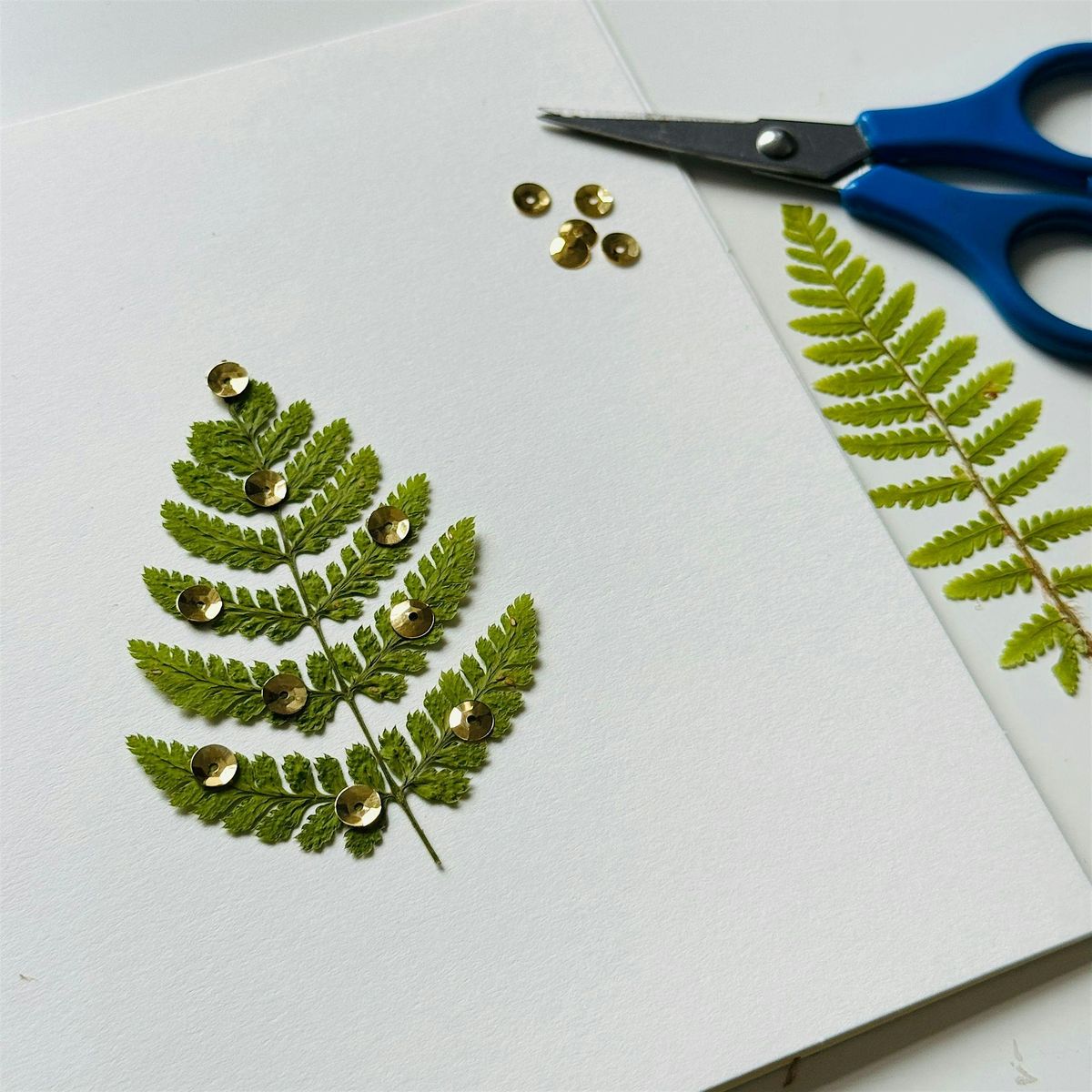 Pressed Leaves Yuletide Cards Workshop