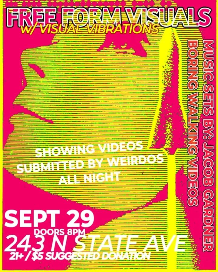 FREE FORM VISUALS video night w\/ Jen Banks 