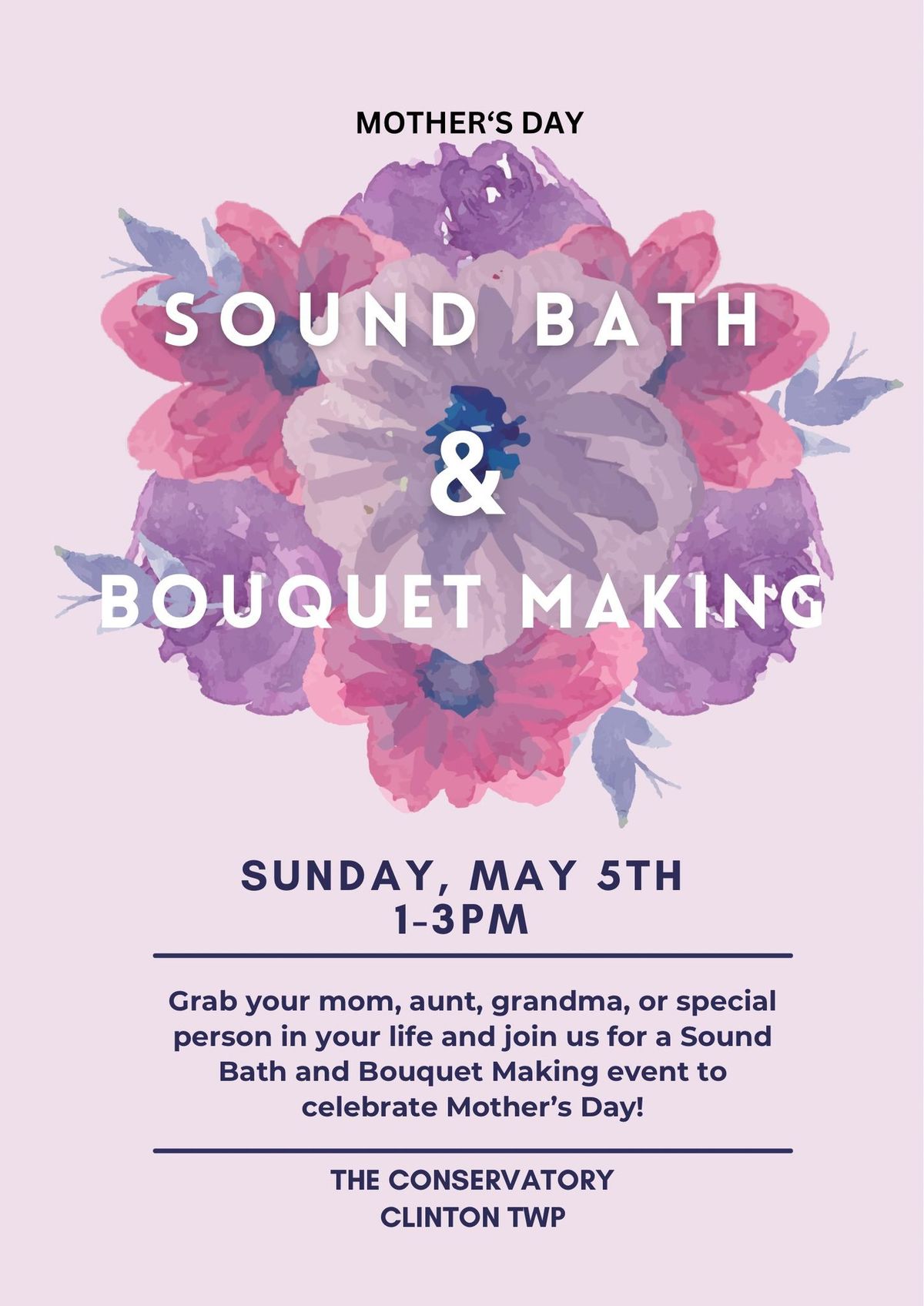 Mother Day Sound Bath & Bouquet Making 