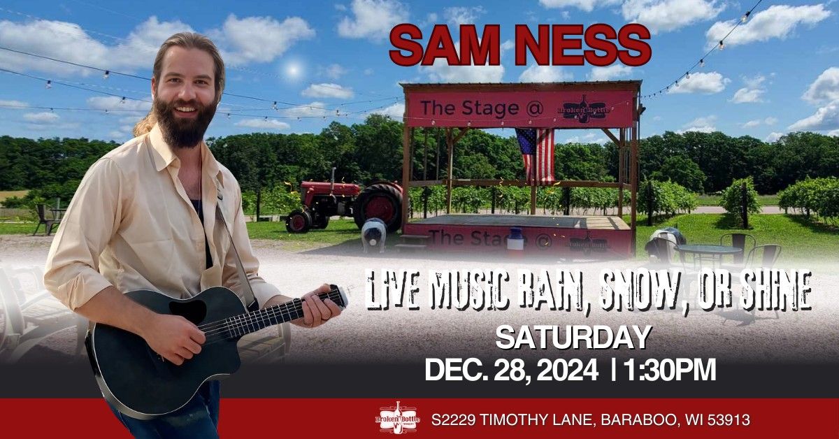 Sam Ness at Broken Bottle Winery