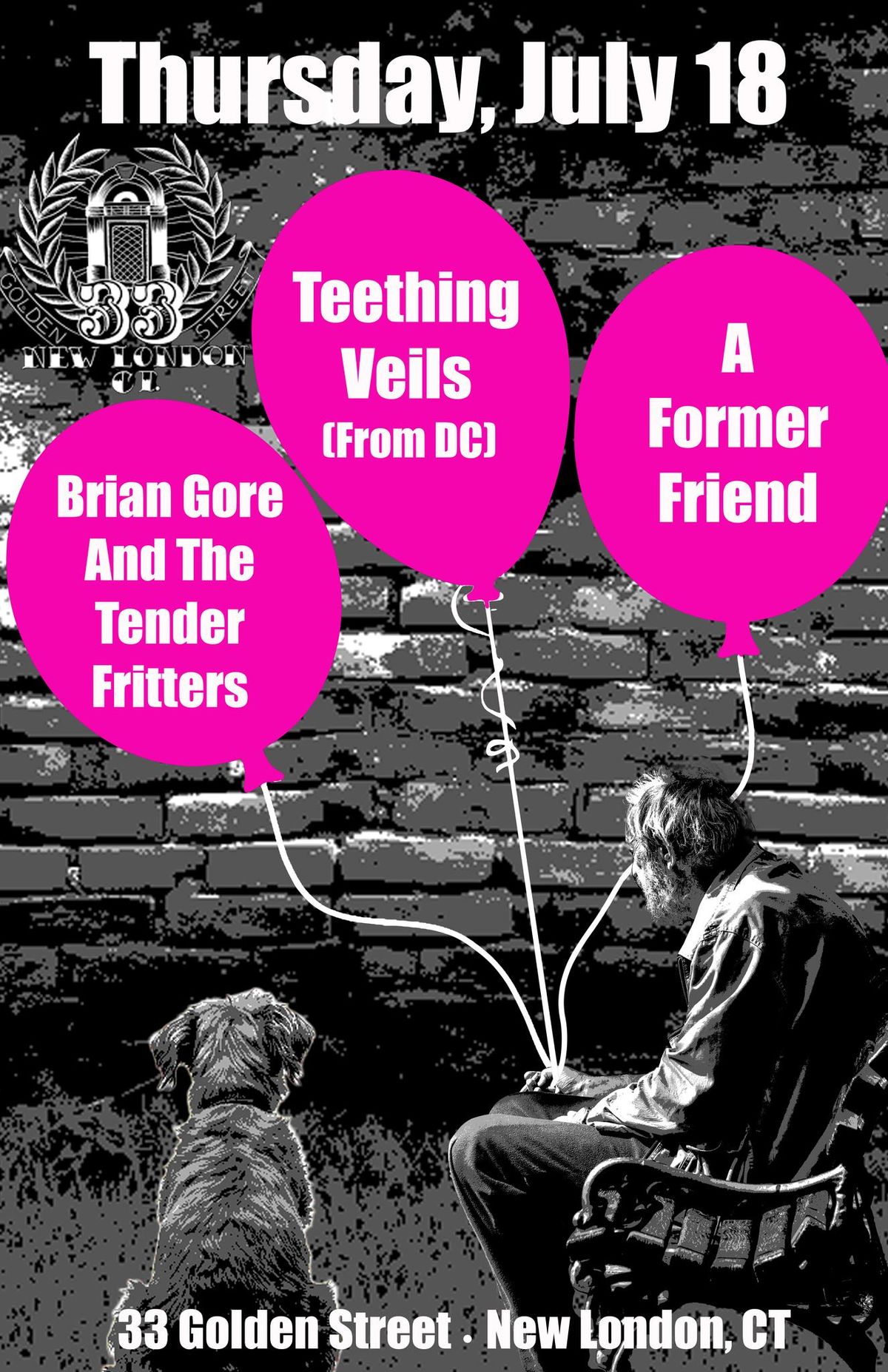A Former Friend \/ Teething Veils (DC) \/ Brian Gore & The Tender Fritters