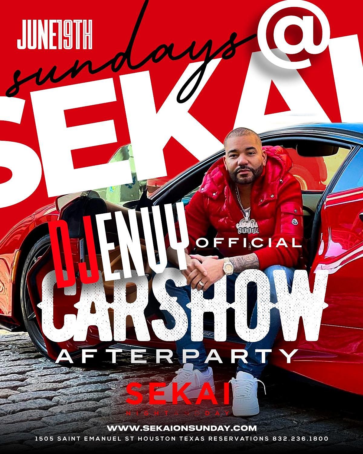 DJ ENVY Carshow afterparty Sekai on Sundays Houston's | RSVP For FREE entry