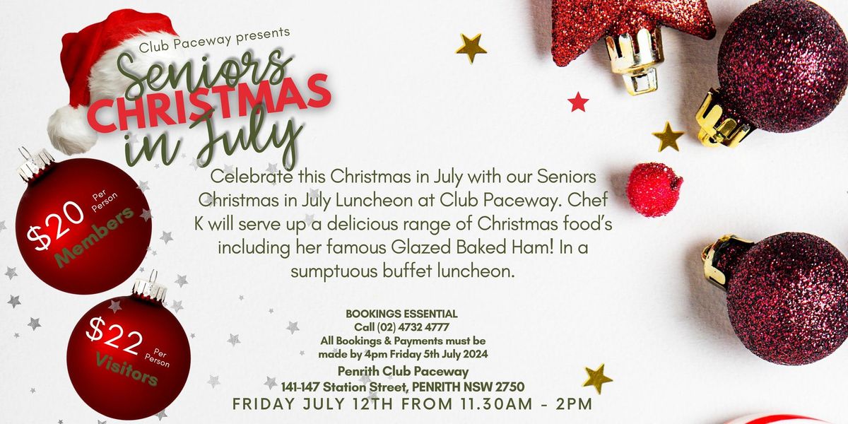 Seniors - Christmas in July luncheon