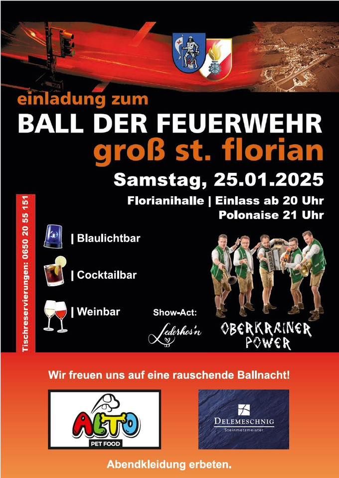 Ball der Feuerwehr Gro\u00df St. Florian