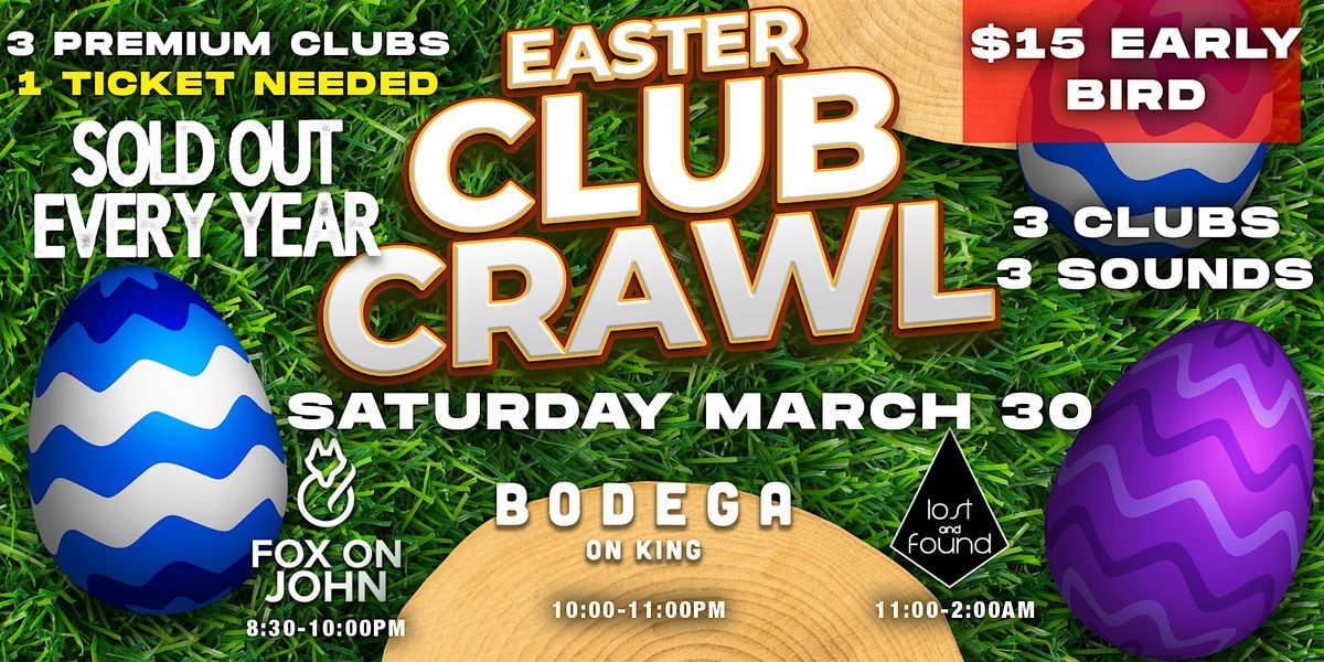 Toronto Easter Club Crawl Party 2024 | Saturday, March 30th