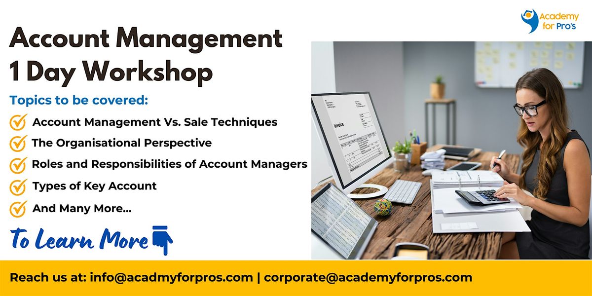 Account Management 1 Day Workshop in Cary, NC