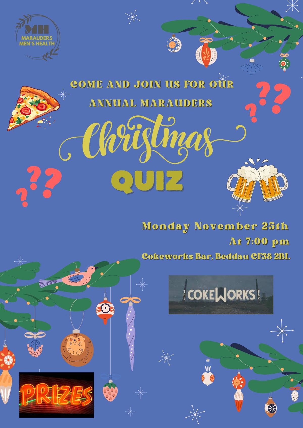 Marauders Quiz Night at The Cokeworks