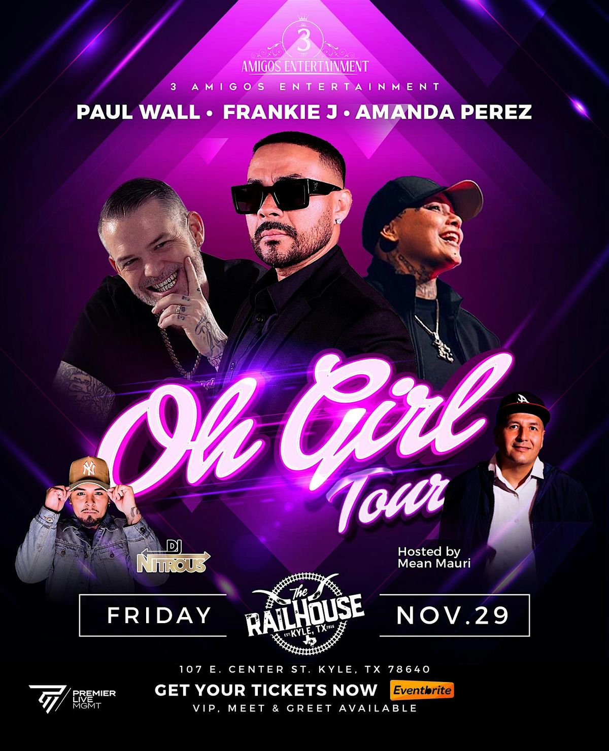 Paul Wall, Frankie J and Amanda Perez: Oh Girl Tour \/\/ Kyle, Tx