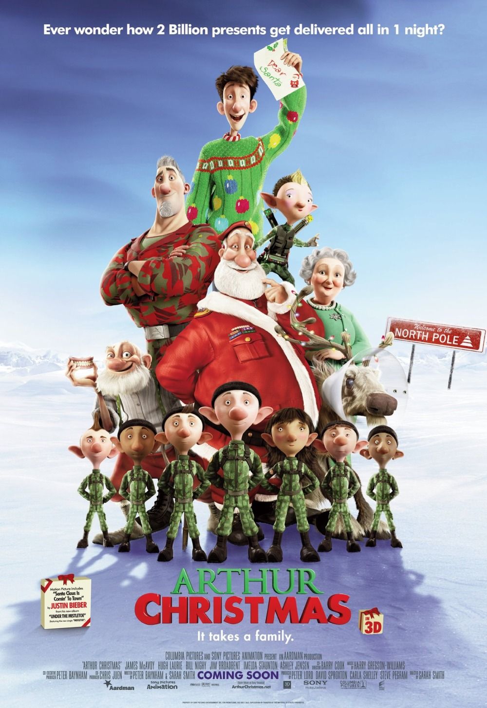 Jingle on Main Free Movie Thursday: Arthur Christmas