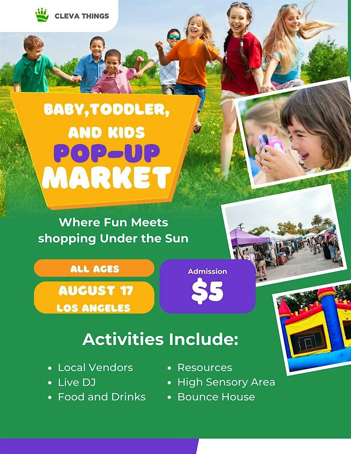 Baby, Toddler, and Kids Pop-Up Market