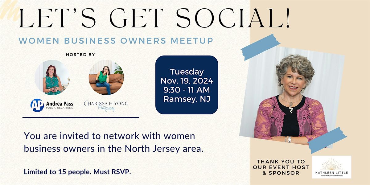 Women Business Owners Meetup - Nov. 19, 2024