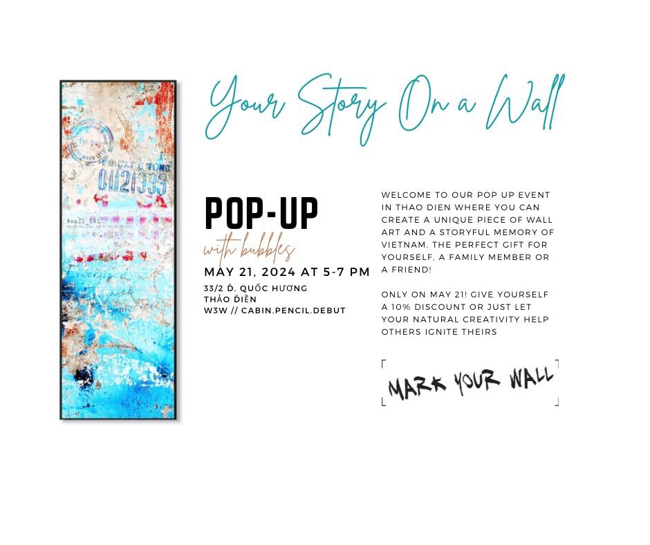 Your Story on a Wall! Pop Up with bubbles
