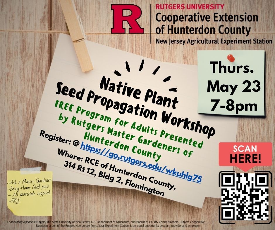 FREE Native Plant Seed Propagation Workshop