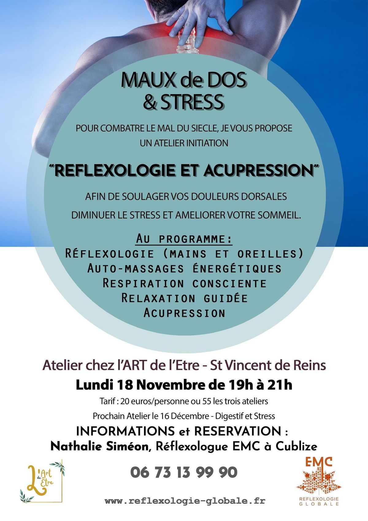 Atelier initiation R\u00e9flexologie et Bien-Etre