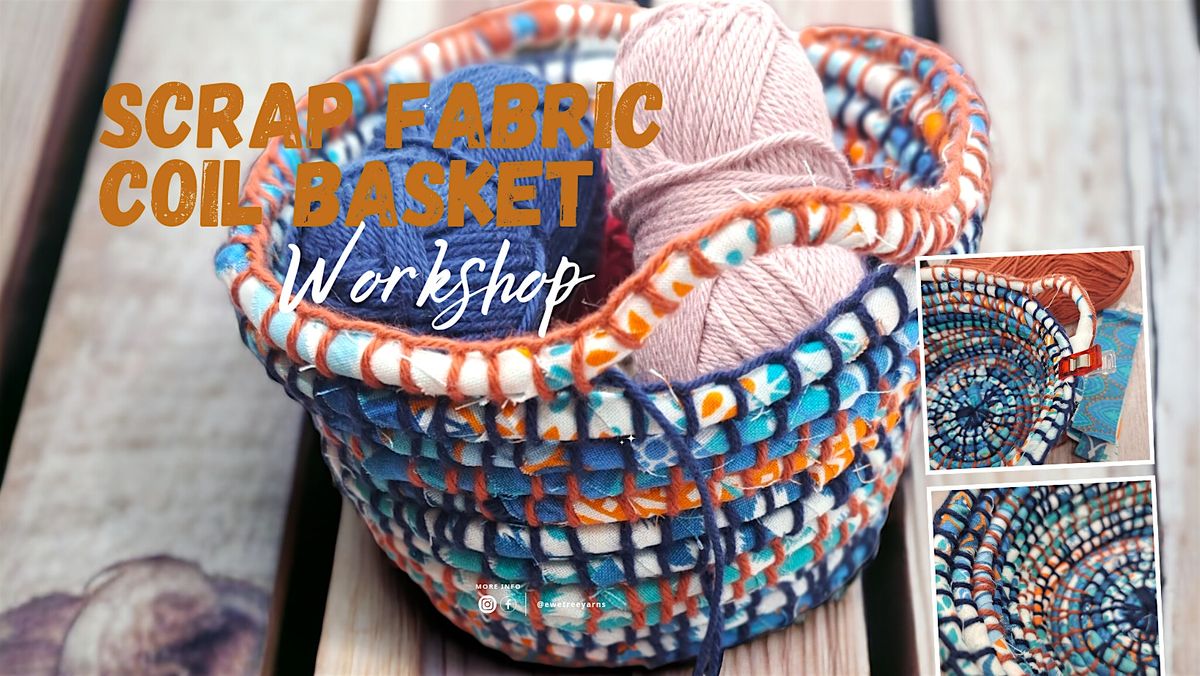 Scrap Fabric Coil Basket