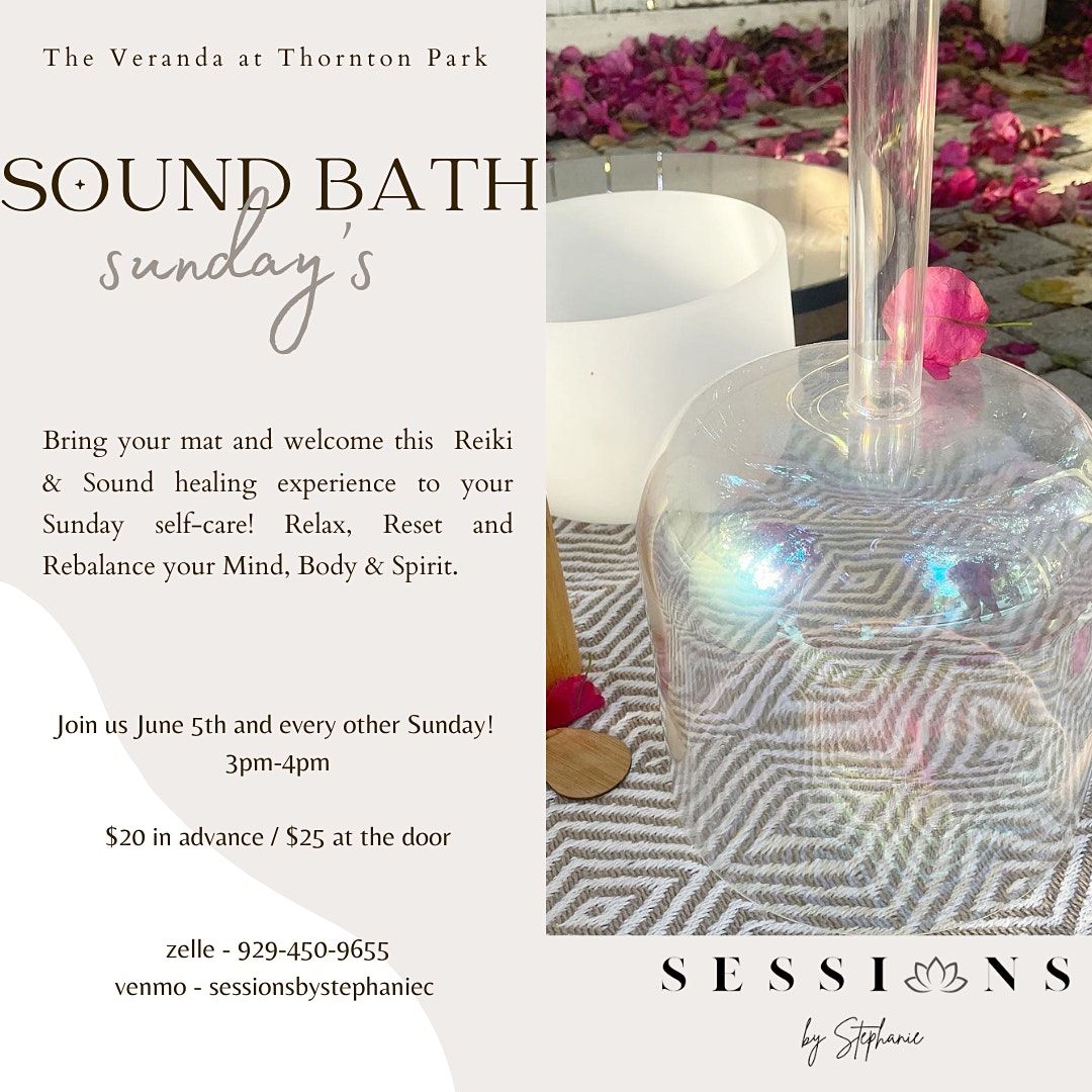 Sound Bath Sundays at The Veranda
