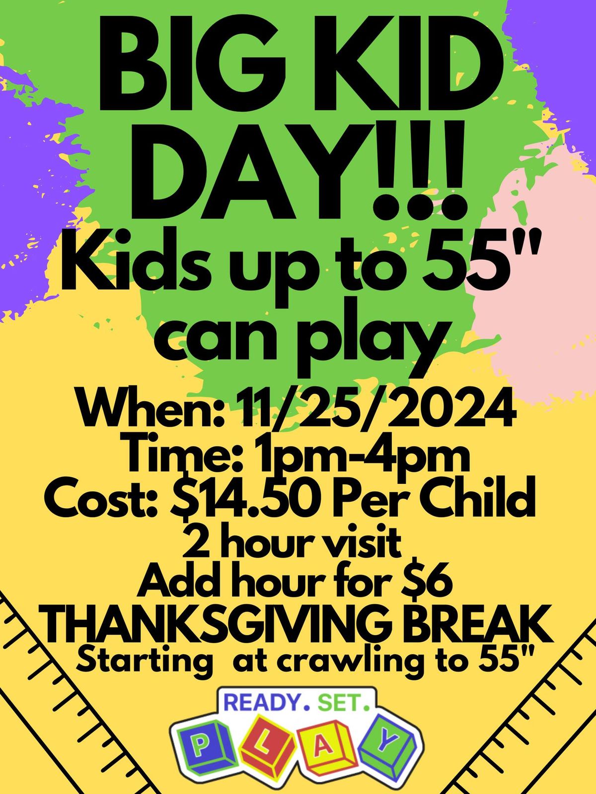 BIG KID DAY: Thanksgiving Break