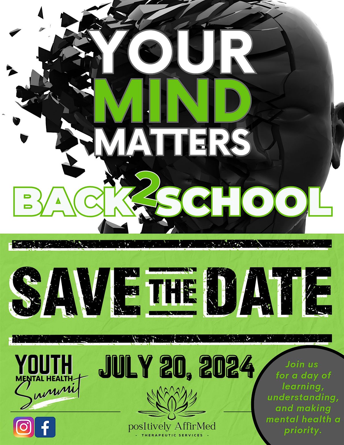 Youth Mental Health Summit: Back 2 School Experience