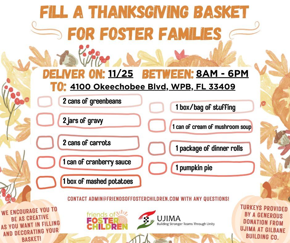 FFC's Thanksgiving Basket Drive