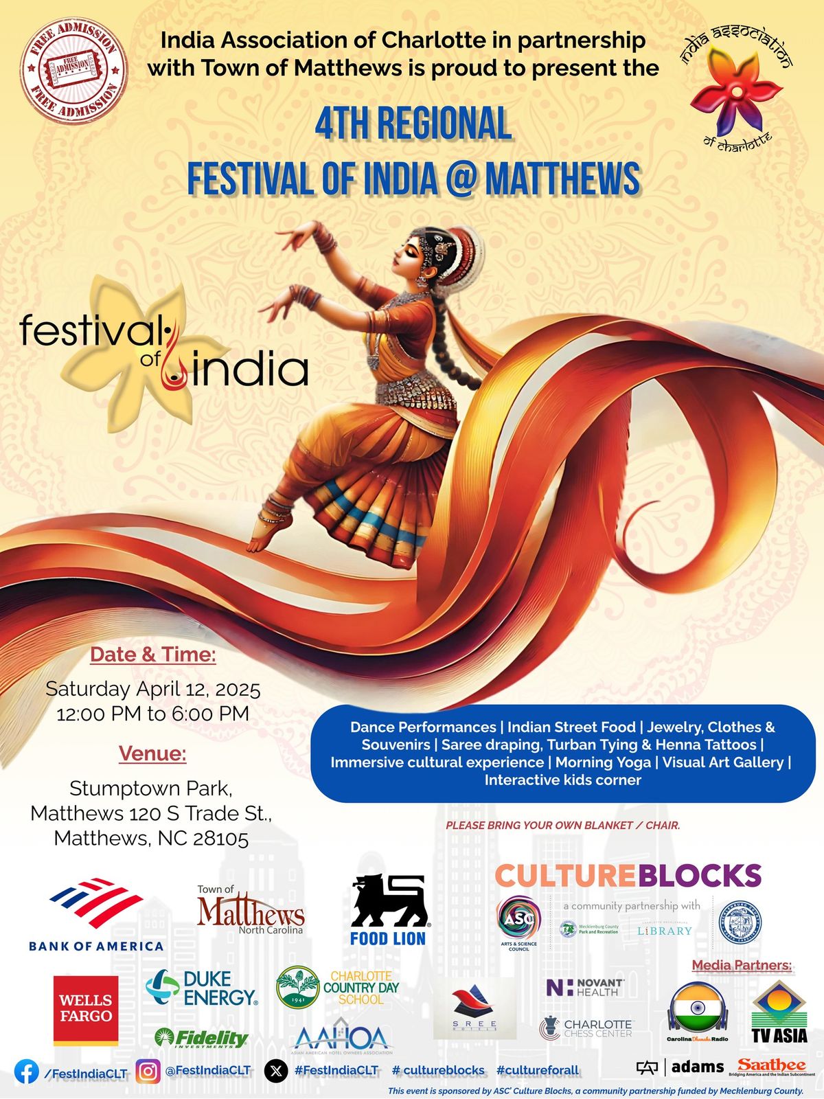 4th Regional Festival of India @ Matthews