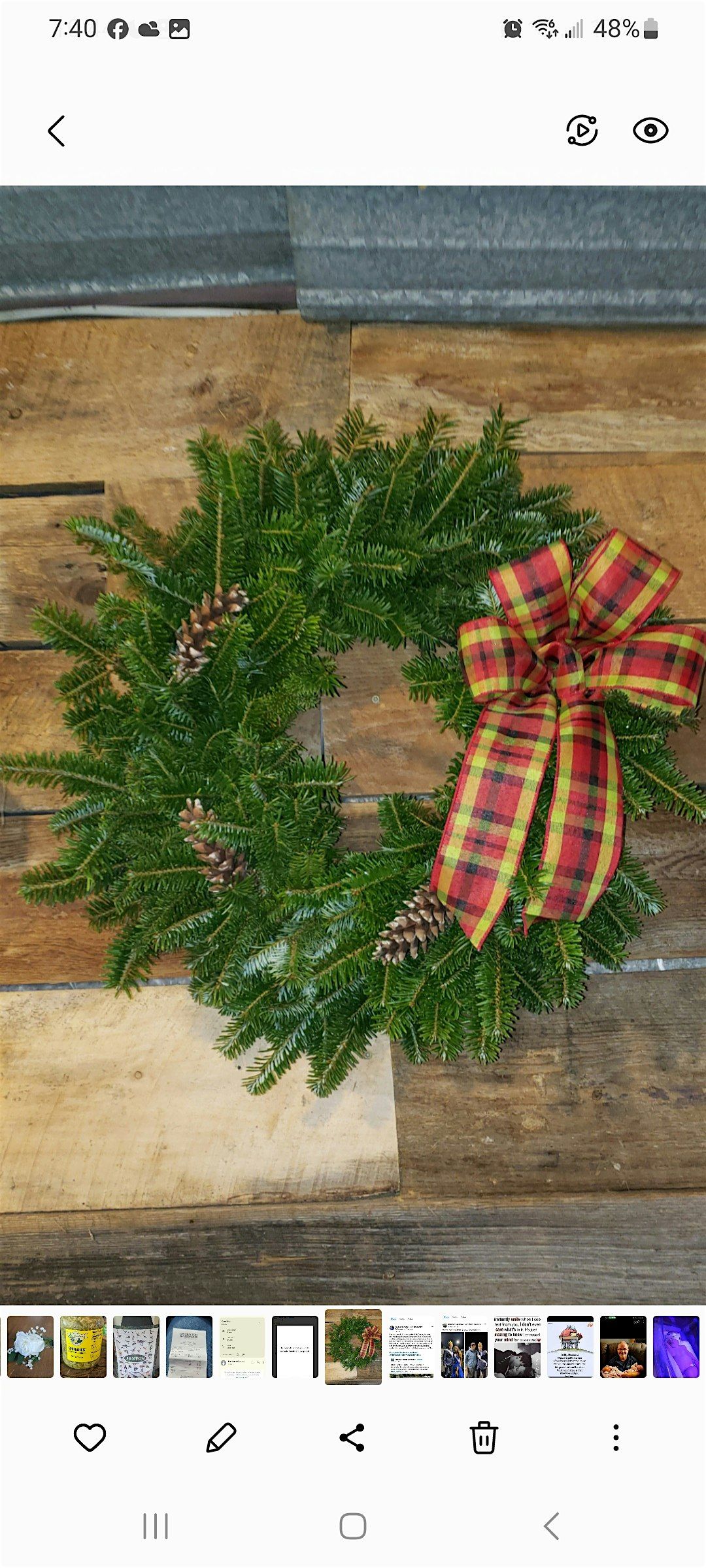 Fresh Evergreen Wreath Class