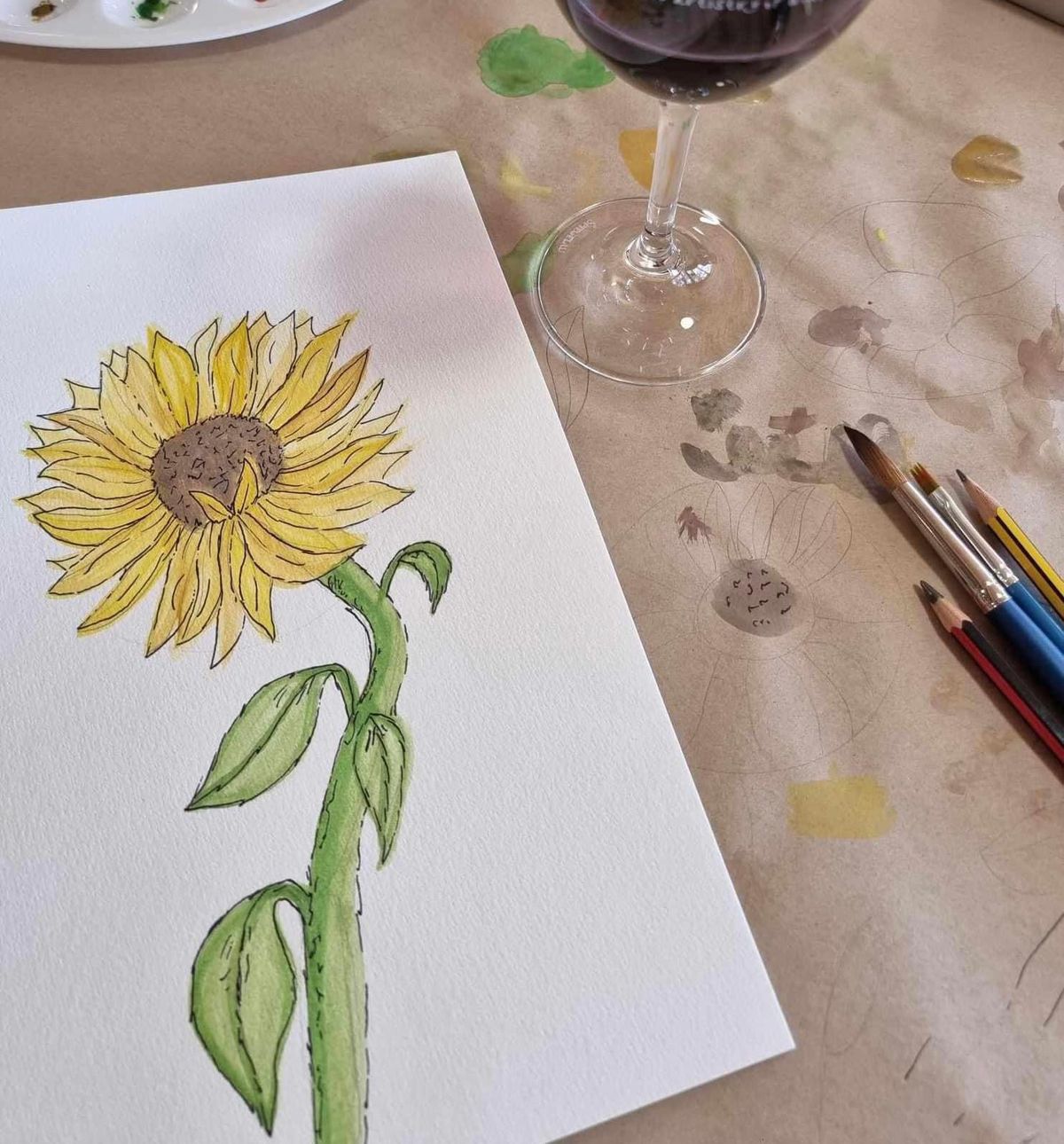 Watercolour & Wine Workshop at Grand Cru Estate with Kat Korossy