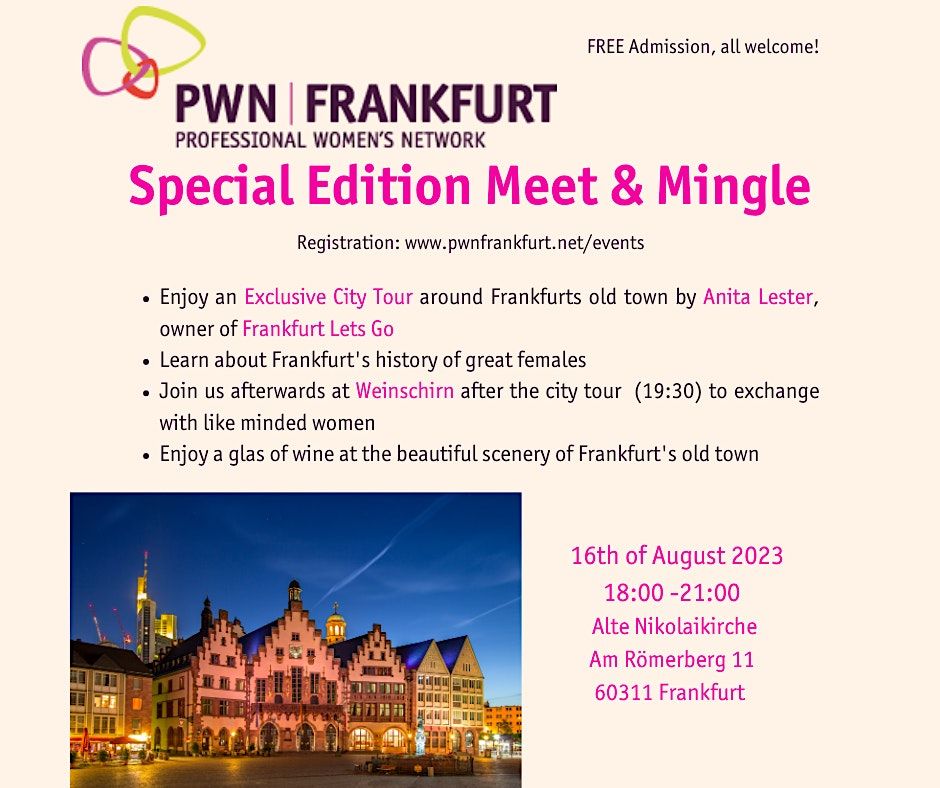 Special Edition PWN Frankfurt August Meet & Mingle
