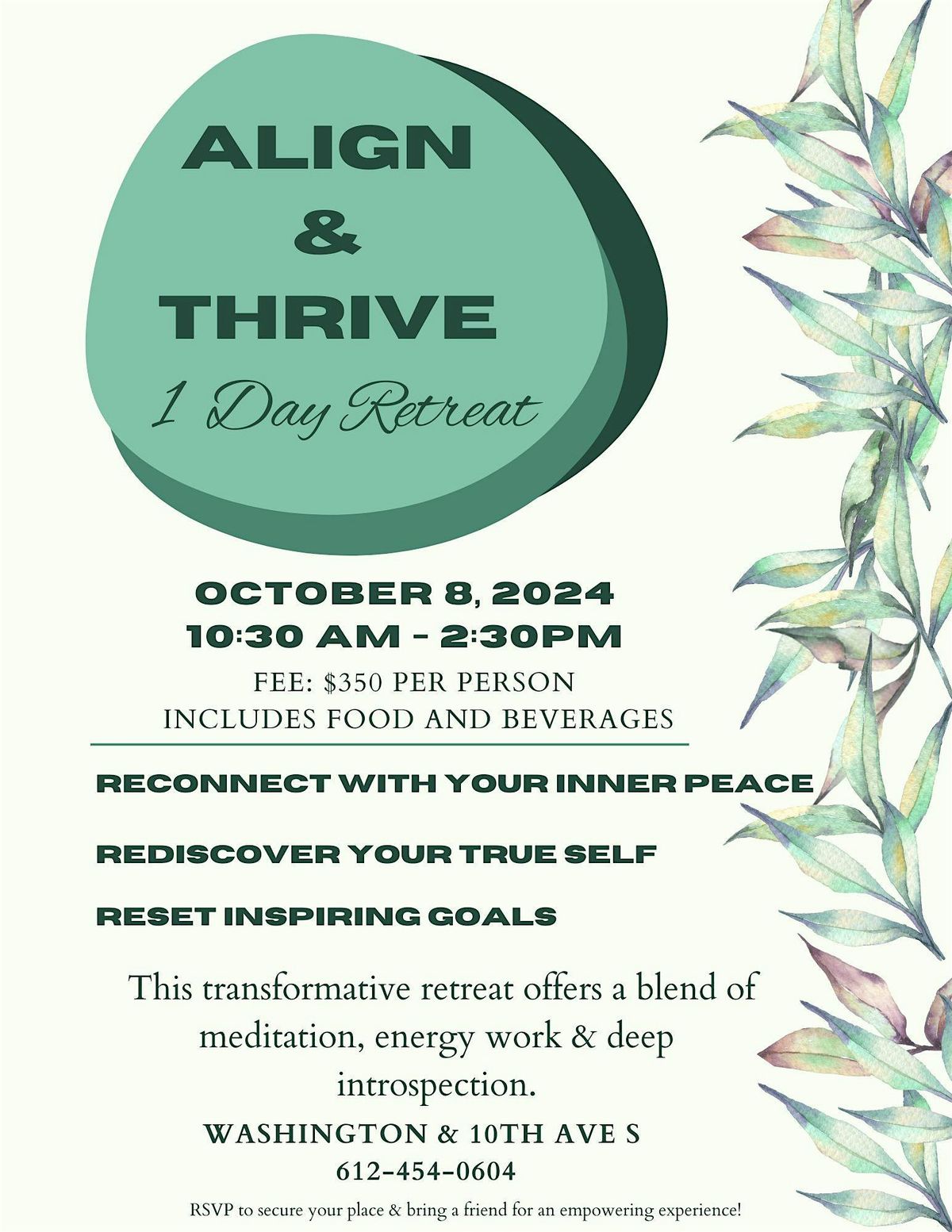 Align & Thrive 1 day Wellness Retreat