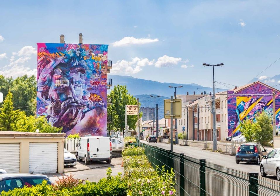 Visite guid\u00e9e Street Art Grenoble | Parcours Fontaine